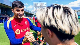 WARM WELCOME FOR BARÇA GENUINE | FC Barcelona Training 🔵🔴