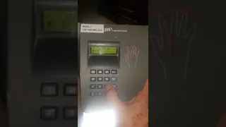 How to clock in and out on a Hand Reader.