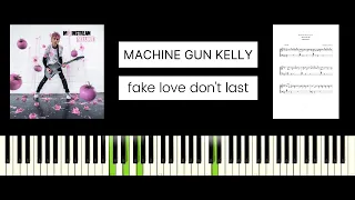 Machine Gun Kelly & iann dior - fake love don’t last (BEST PIANO TUTORIAL & COVER)