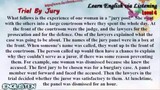 Trial By Jury Unit 82  | Learn English via Listening Level 4