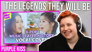 REACTION to PURPLE KISS - GOEUN & SWAN KPOP MUSIC PLAYER HISTORY VOCAL COVER MEDLEY