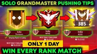 Free Fire Solo Rank Push Tips And Tricks | Win Every Ranked Match | How To Push Rank In Free Fire