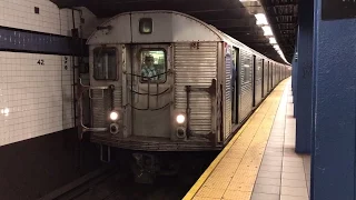 NYC Subway HD 60fps: C Train (Budd R32 3447) Raining On Passengers LoL (5/17/17)