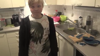 Boy gets mad and breaks some plates!!