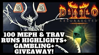 Diablo 2 Resurrected - 100 Mephisto Runs Drop Highlights