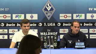 3. Liga | 6. Spieltag | SV Waldhof - SSV Ulm 1846 | Pressekonferenz vor dem Spiel