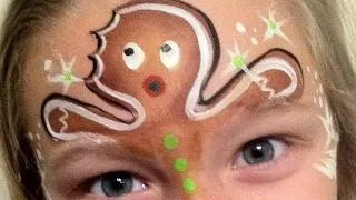 Gingerbread Man Face Painting