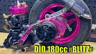 Honda Dio 180cc "BLITZ" billet series water cooling cylinder 62mm crankshaft 58mm by BWSP club