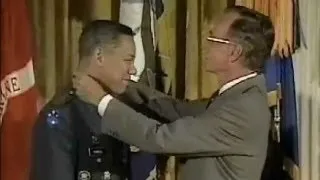 Colin Powell Awarded His 1st Presidential Medal of Freedom for "Gulf War" (1991)