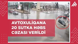 Gəncədə avtoxuliqanlıq edən şəxs yaxalandı