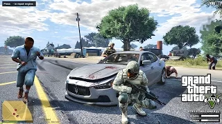 GTA 5 MODS - MILITARY PATROL - ZOMBIE APOCALYPSE 2 (GTA 5 PC POLICE MODS)