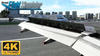 *4K* Microsoft Flight Simulator 2020 - FENIX A320-200 - TURBULENT DANGEROUS LANDING