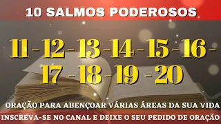 10 Salmos Poderosos para abençoar várias áreas da sua vida | salmos 11 ao 20. #oração #salmos