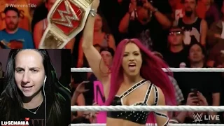 WWE Raw 6/20/16 Charlotte vs Paige Sasha Banks RETURNS