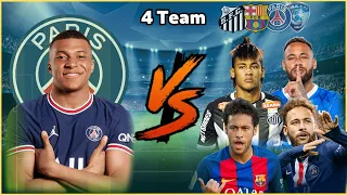 Prime Mbappe 🆚 Team Neymar💪(SFC-FCB-PSG-ALH)