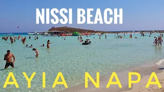 Nissi Beach Ayia Napa 2021 (BEST BEACH IN CYPRUS)