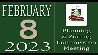 City of Fredericksburg, TX - Planning and Zoning Meeting - Wednesday, February 8, 2023