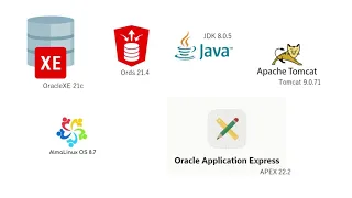 AlmaLinux 8.7 , Oracle 21c XE,Apex 22.2,Ords 21.4,Tomcat 9.0.71