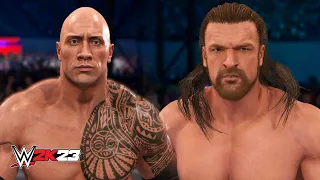 WWE 2K23 - The Rock Vs Triple H FULL GAMEPLAY (PS5)