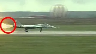 Sukhoi PAK FA T-50 Aborts Take-off