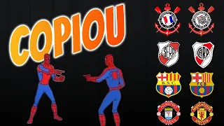 CLUBES DE FUTEBOL COM ESCUDOS PARECIDOS