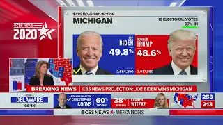 CBS News projects Joe Biden wins Michigan