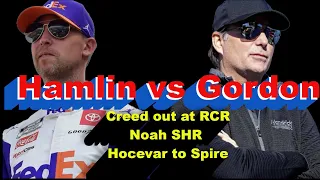 Gordon vs Hamlin Noah to SHR Creed Out At RCR Hocevar to the 77 NASCAR Silly Season Continues