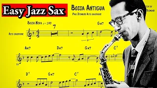 Paul Desmond - Bossa Antigua Transcription (Easy Saxophone Jazz)