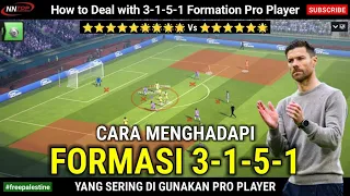 How to Deal with 3-1-5-1 Formation Pro Player | Top Eleven