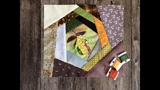 #diy#crazy quilt# ШЬЕМ КРЕЙЗИ ПО БУМАГЕ