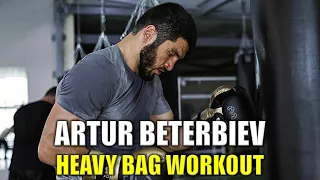 Artur Beterbiev Heavy Bag Workout