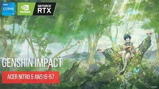 Genshin Impact | RTX 3050 | I5-11400H | 8GB RAM | Acer Nitro 5 AN515-57 | Benchmark Games