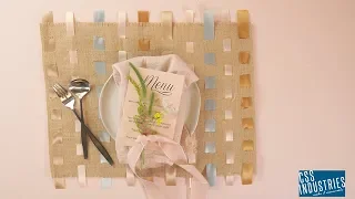 Easy DIY Ribbon Woven Placemat | Home Decor with Offray® Ribbon