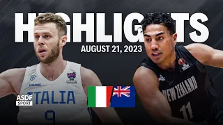 Italy vs New Zealand Full Game Highlights (Friendly Game In FIBA World Cup 2023)