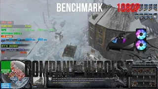 Company of Heroes 2 RTX 3090 Gigabyte AORUS WATERFORCE Benchmark Ryzen 5800x 1080p