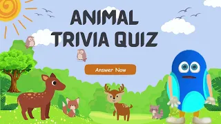 "Animal Trivia Quiz for Kids | Fun and Educational||Animal facts for preschool  children