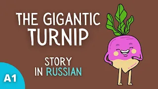 Super Simple Story in Russian | The Gigantic Turnip | Comprehensible Input | Slow Russian Level A0