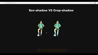 Box-Shadow VS Drop-Shadow || Difference Between Drop-shadow and Box-shadow Using HTML & CSS