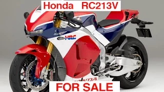 HONDA RC213V-S ** FOR SALE ** RC213VS Private Number Plate For Sale V4 RCV