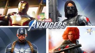 All Phase 2 MCU Skins Showcase | Marvel's Avengers PC 4K Gameplay