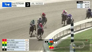 Gulfstream Park Carrera 3 - 16 de Julio 2022