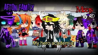 Afton Family meets MHA (My Hero Academia) / Afton Family / FNAF / Sparkle_Aftøn