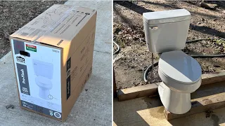 Project Source Pro-Flush Toilet Unboxing and First Flush!