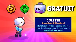 BRAWL STARS - JE PACK ET MAX COLETTE DANS UNE BOITE GRATUITE !! EPIC REACTION