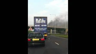 Fire on A45