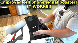 Cell phone signal booster that REALLY WORKS!! Hiboost 4K Mate Pro #715