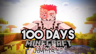 I Spent 100 Days in Minecraft Jujutsu Kaisen [Movie]