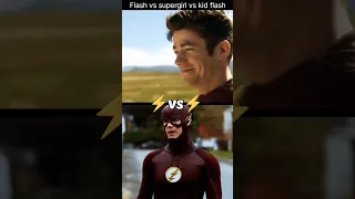 Flash vs super girl vs kid flash #marvel #DC #shortsfeed #shorts