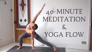 40-MINUTE YOGA FLOW & MEDITATION | All Levels | CAT MEFFAN