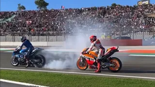 Marc Marquez revenge on Alex Rins for bothering him during his start practice